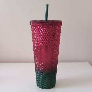Starbucks Festive Red and Green Tumbler